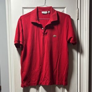 Lacoste Men’s Red Short-Sleeve Pique Polo